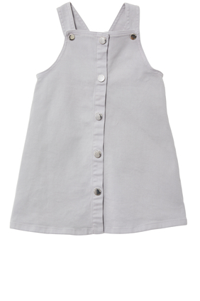 Pinafore dress in Stretch Cotton